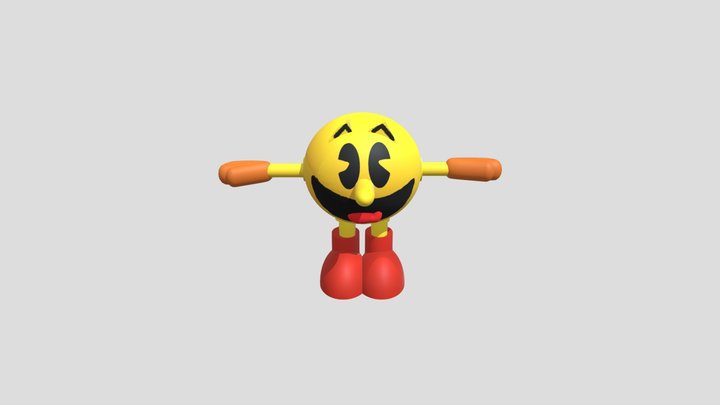 Pac- Man 3D Model