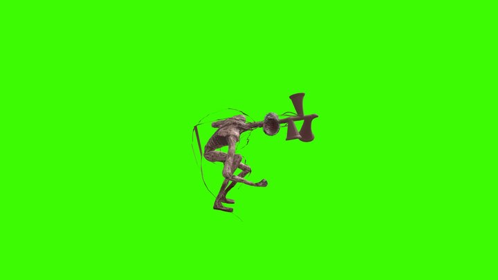 upgrated-siren-head-with-animation 3D Model