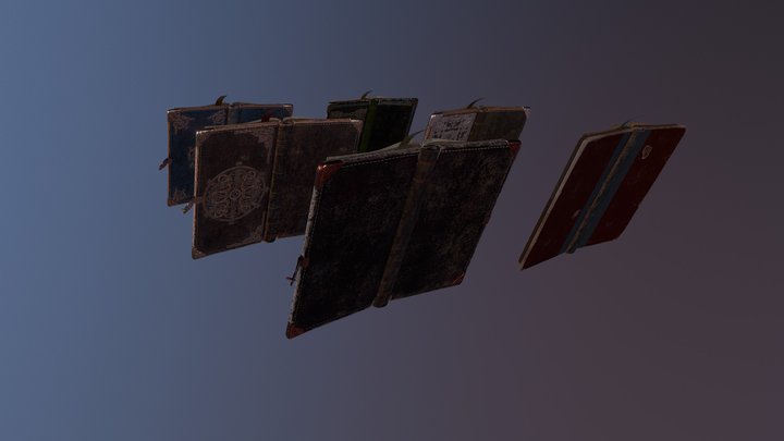 Books 3D Model
