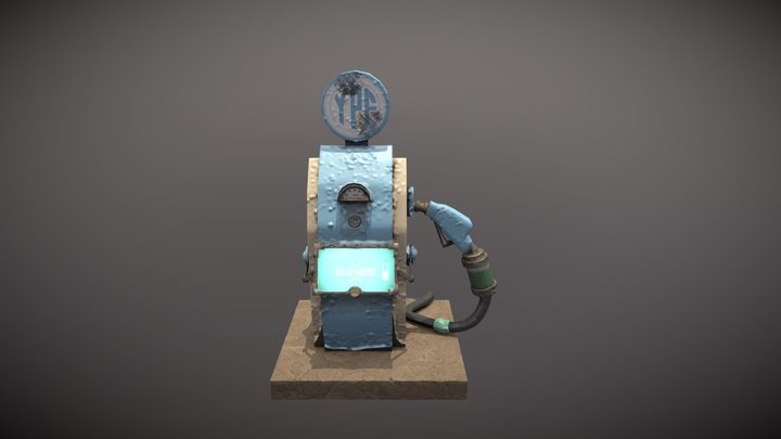 Expendedora de Gas YPF 3D Model