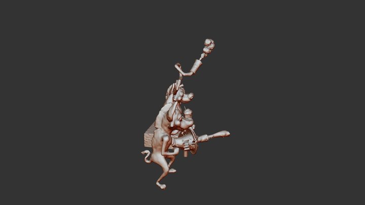 Statue 1 Et 2 Julian 3D Model