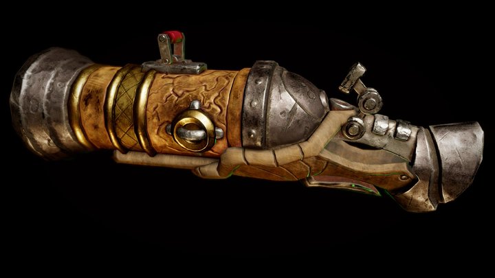 League of Legends: tristana weapon 3D Model