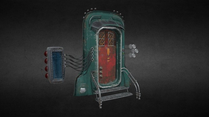Sci-fi door 3D Model
