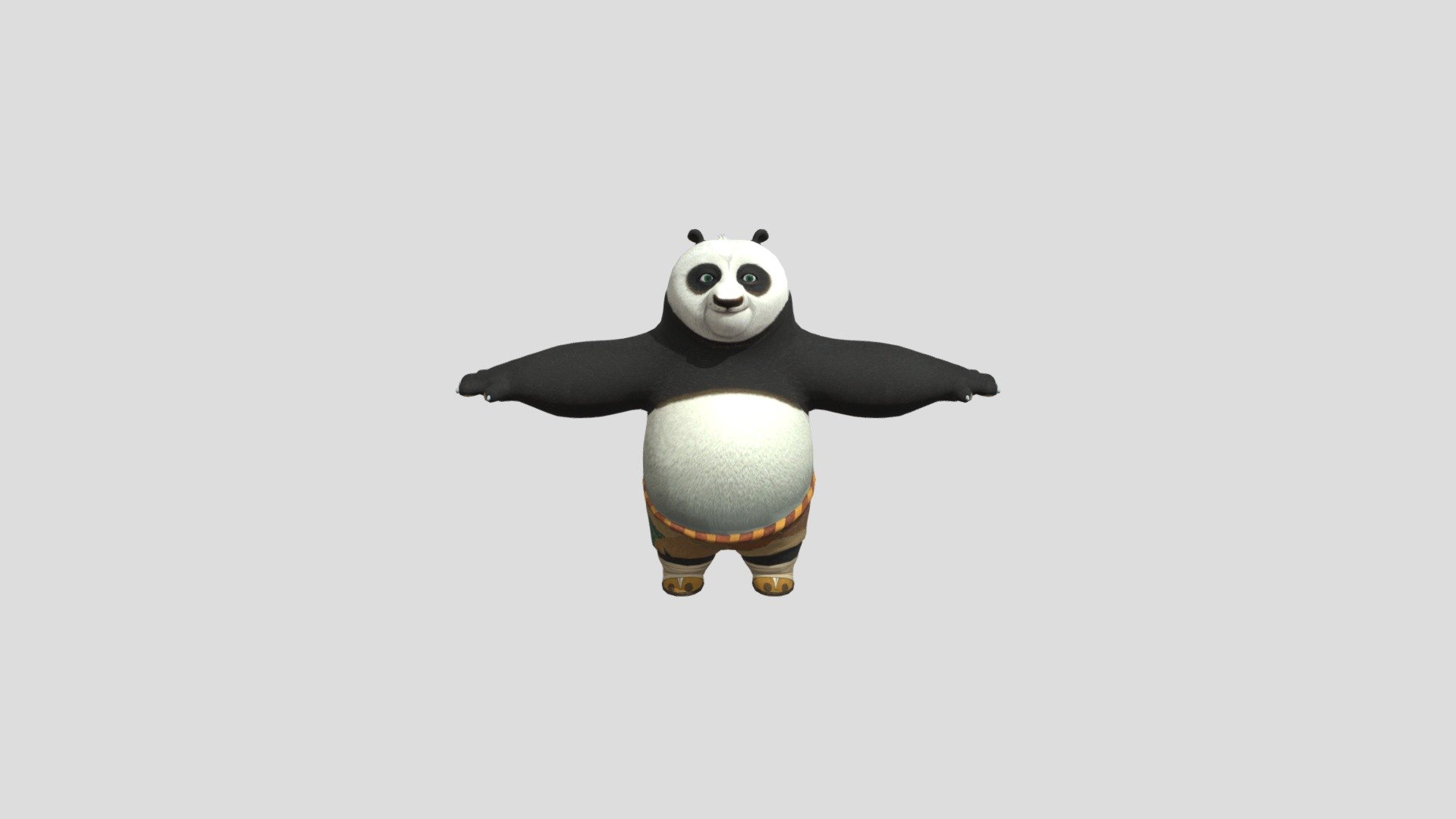 Kung Fu Panda Po - Download Free 3D Model By Guinavarro.Al (@Guinavarro.Al)  [Ee714F8]