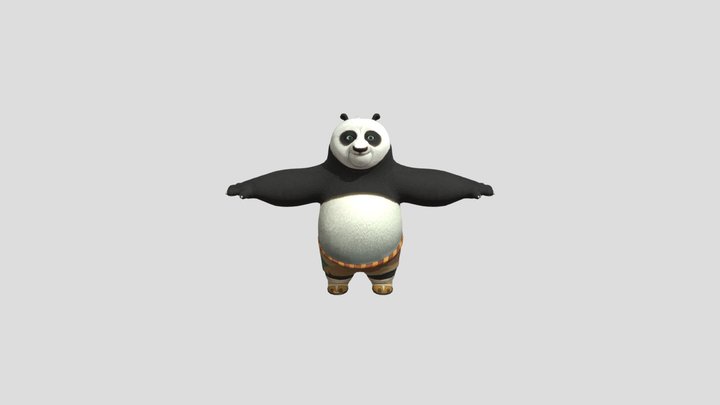 Kung Fu Panda Po 3D Model