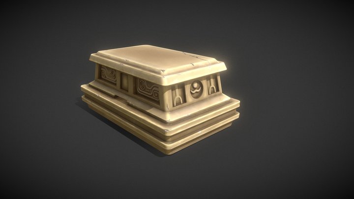 Stylized Ancient Tomb 3D Model