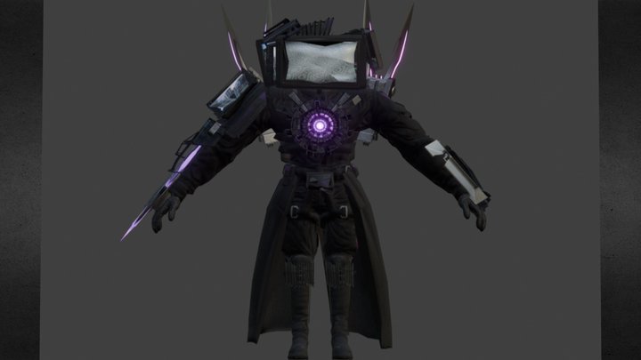 Titan tvman injured [Check Description] 3D Model
