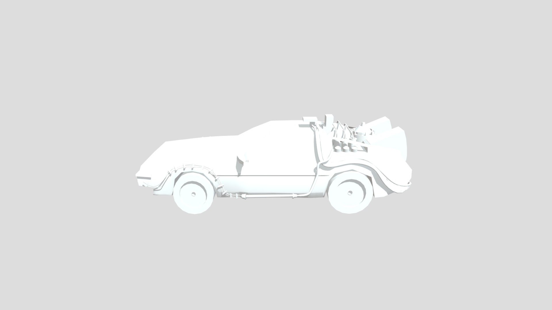 delorean obj