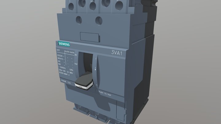 Siemens 3VA1 3D Model