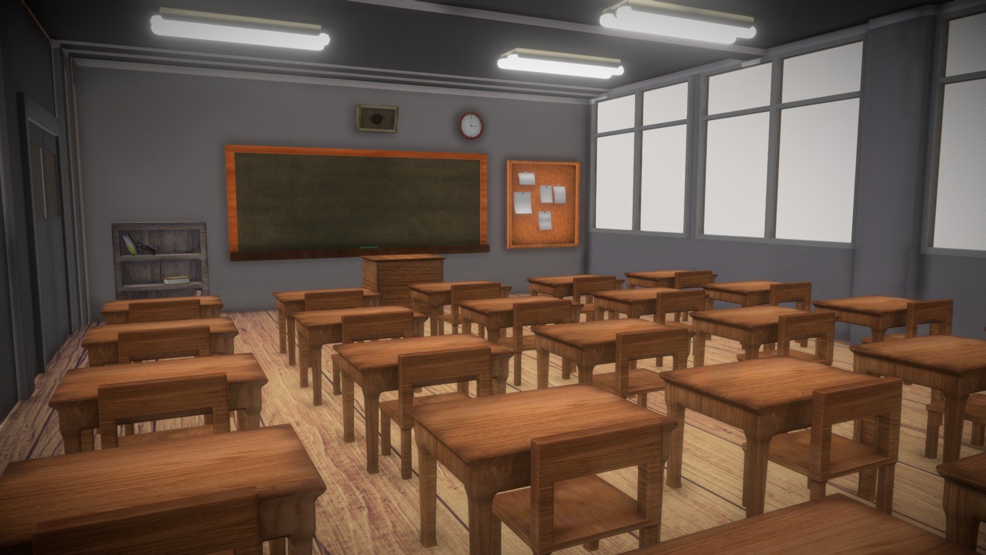 Classroom Download Free 3d Model By Viamuu [ee73448] Sketchfab