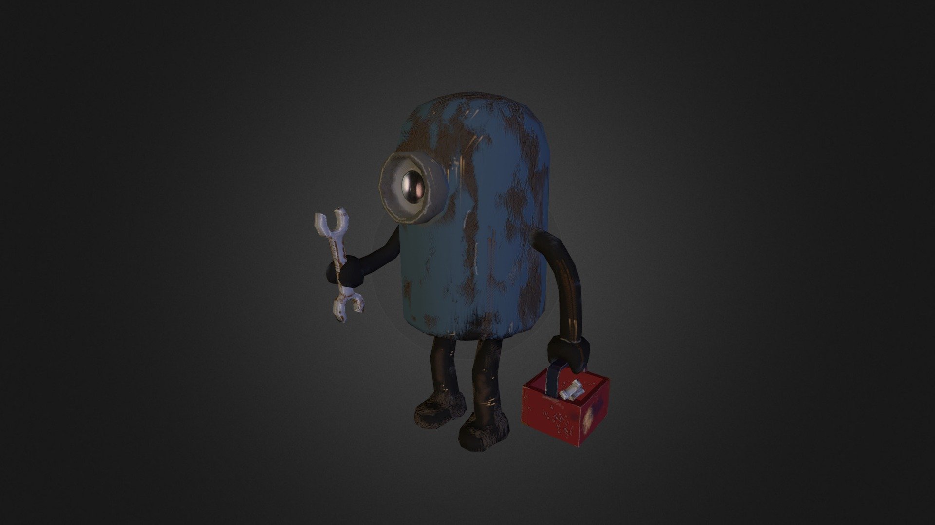 Scrap Garden Robot 1 3D model by egisba [ee73f6b] Sketchfab
