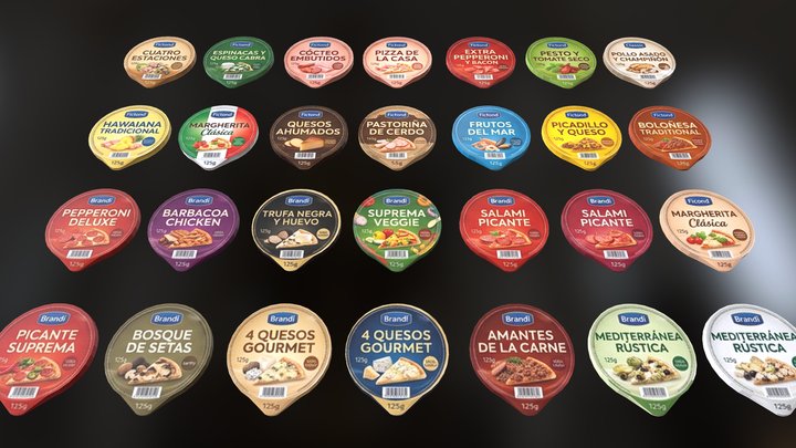 Pizzas Sabores SUPERMERCADO – Modello 3D gratuito STL