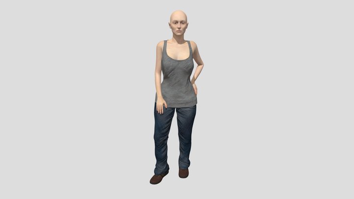 Girl Realistic Advanced Rig (Read Description) 3D Model