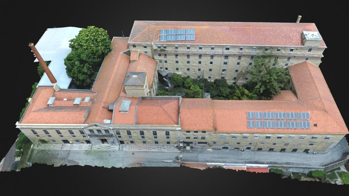 Edifício Principal - Convento de Rilhafoles 3D Model