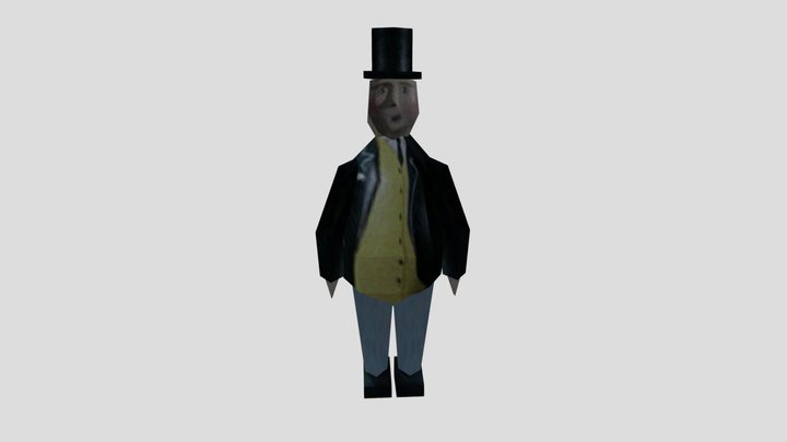 Fat Controller PS1 model 3D Model