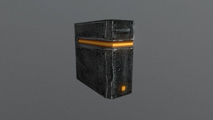 Trashed Computer - Household Props Challenge 3D Model