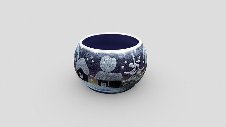 Christmas candlestick 3D Model