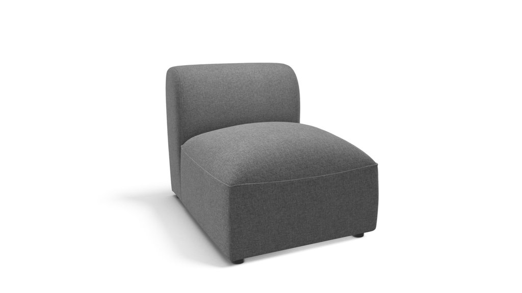 Juno Modular Single Seat, Marl Grey