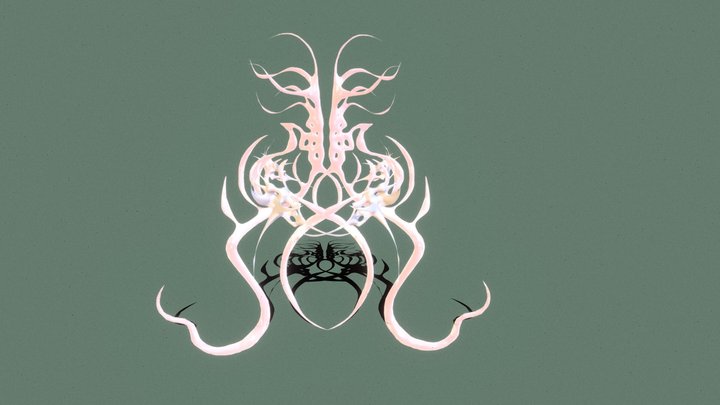 「Dynamic Rorschach Forms」- Organic Shape 6 3D Model