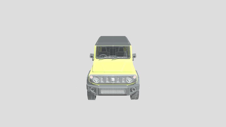 2018 Suzuki Jimny (unrefined version) 3D Model