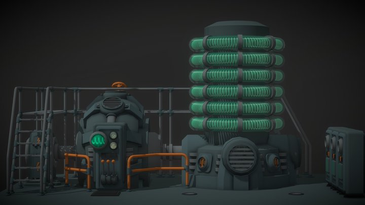 Power Station 3D Model