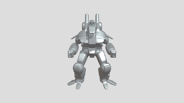 Mech robot with detailed features 3D Model
