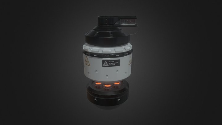 Sci-fi granade 3D Model