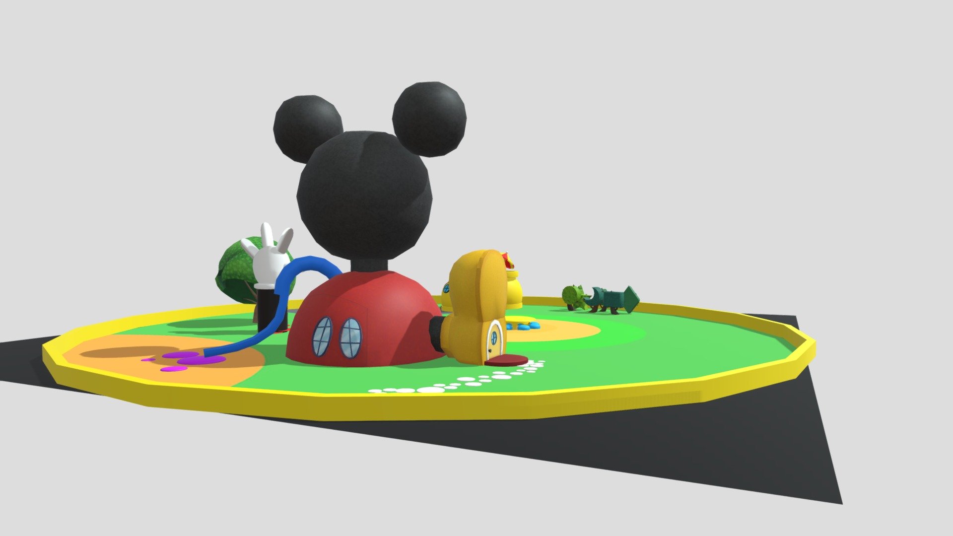 Mickey Mouse Clubhouse - Download Free 3D model by Mickey & Sonic
