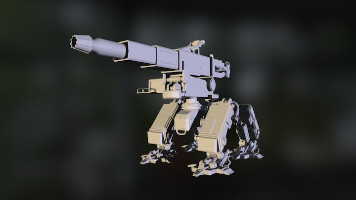 Artillery Walker 3D Model