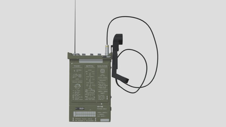 Czech RF-10 Military Radio 3D Model