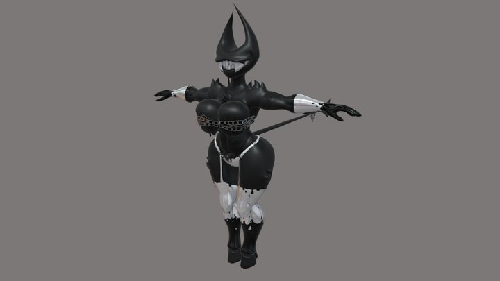 Beast Darling retexturisado ropa separada. 3D Model