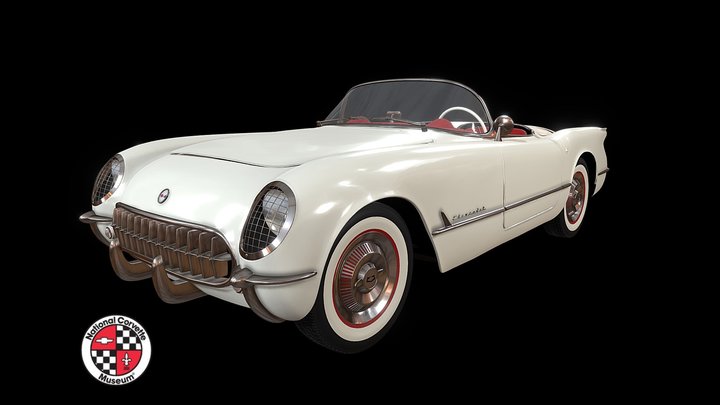 1953 Chevy Corvette 3D Model