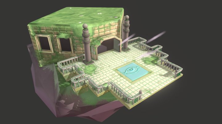 Zelda Minish Cap 3D Dungeon Entry 3D Model