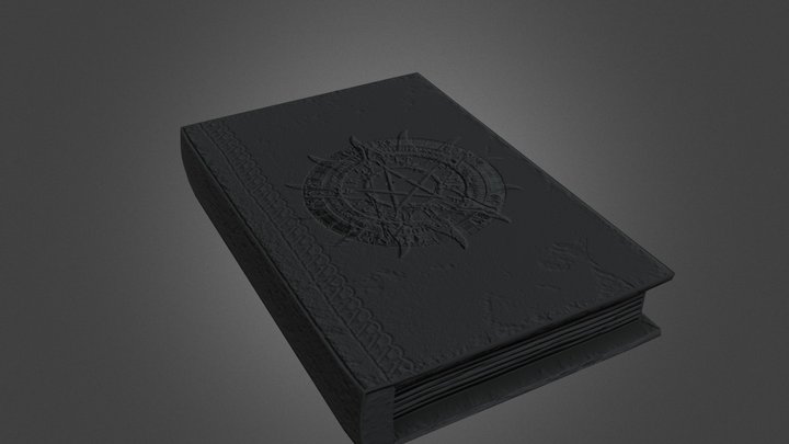 witchcraft book demonology 3D Model