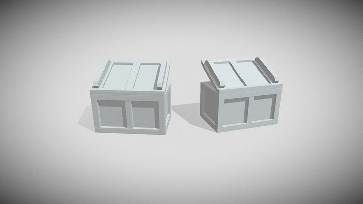 Crates 3D Model
