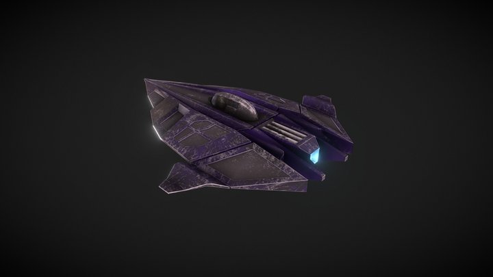 Racers Spaceship 3D Model