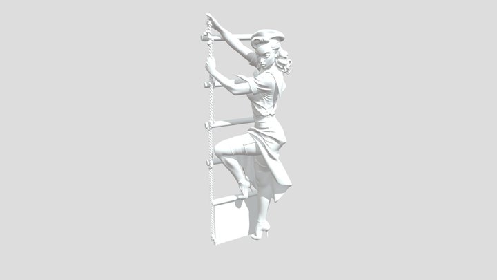 Sailor Pin-Up 3D Model