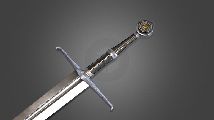 “Gothic” Longsword – Free 3D Model STL