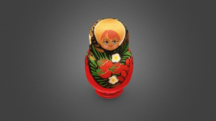 Russian Doll 3D Model