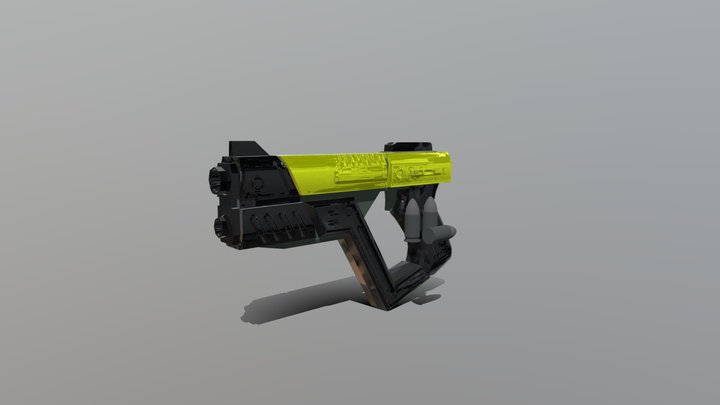 Pistol Golden || Game Ready 3D Model