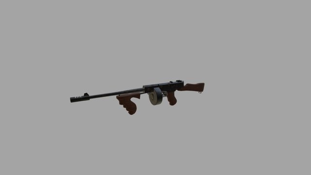 Tommy Gun 3D Model