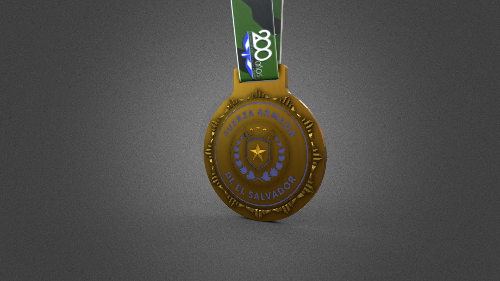 MEDALLA FUERZA ARMADA DE EL SALVADOR 21K 188419