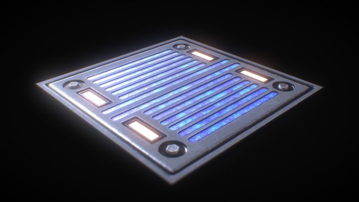 Sci-Fi lights panel 3D Model