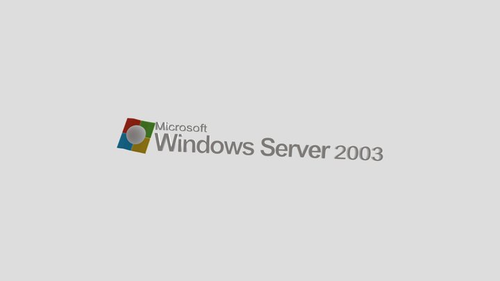 Windows Server 2003 (2003) Logo Remake – Free 3D Model STL