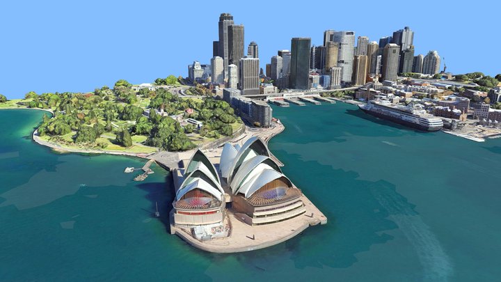 Sydney opera house, Australia 3D Model