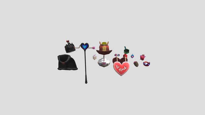 Gtag ILavaYou Cosmetics | Valentines Cosmetics 3D Model
