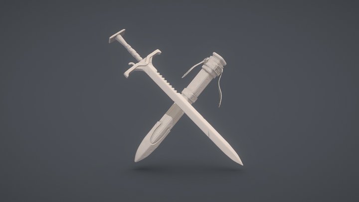 Sword - Ashbringer 3D Model