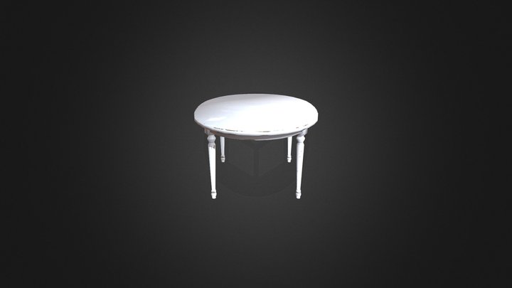 Gustavian Table 3D Model