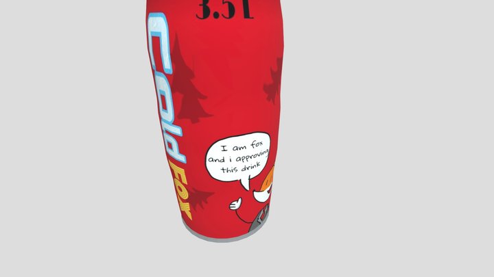 Cold Fox | Soda Can | Berries flavour 3D Model