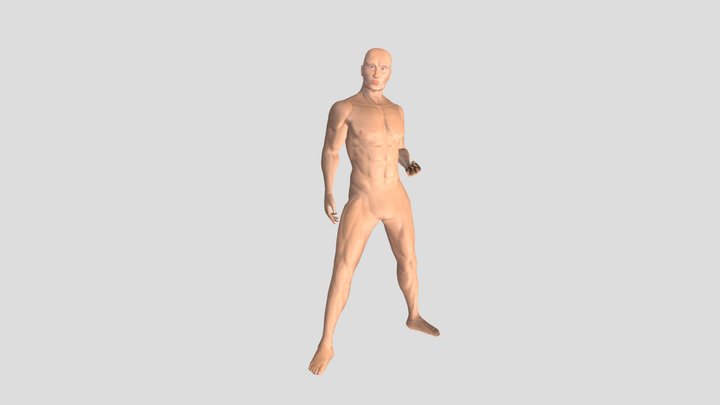 Muscular Man 3D Model